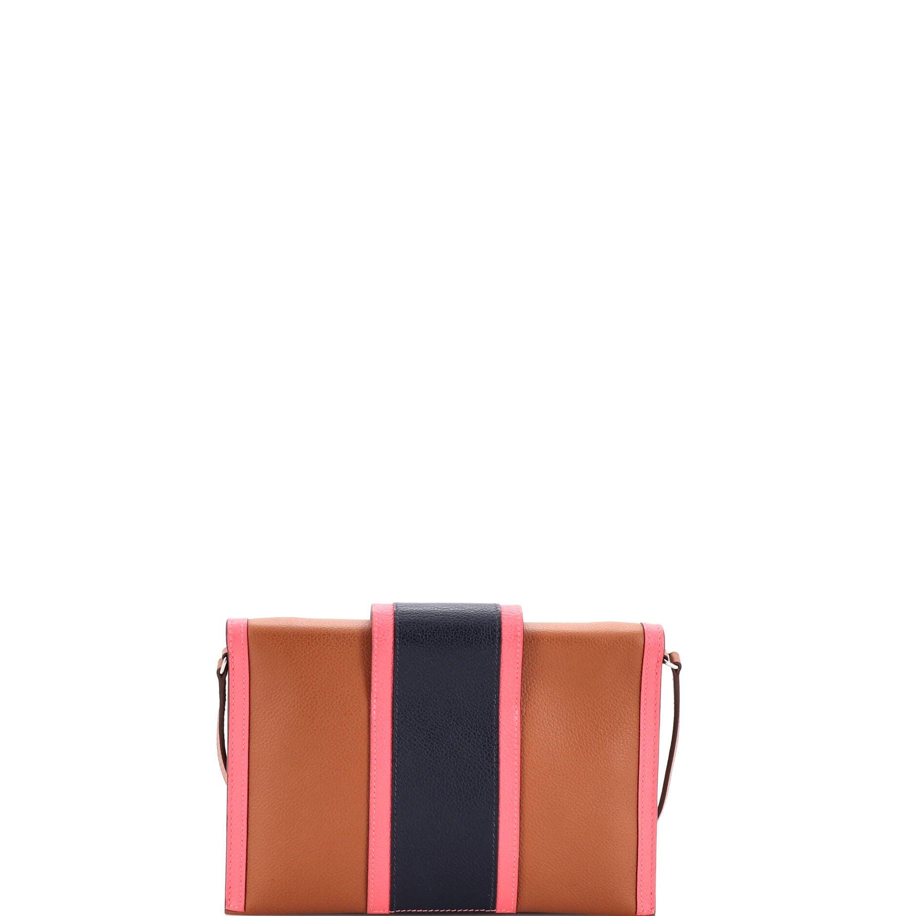 Pre-Owned Hermes H Passant Clutch Shoulder Bag Evercolor, Alternate, color, Gold