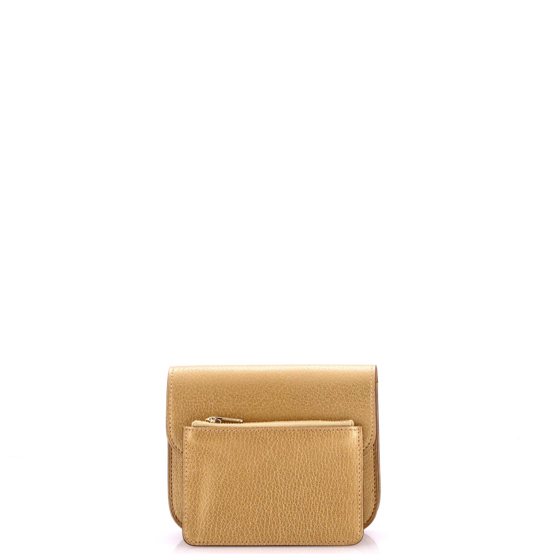 Constance Slim Wallet Chevre Chamkilight, Alternate, color, Metallic Gold