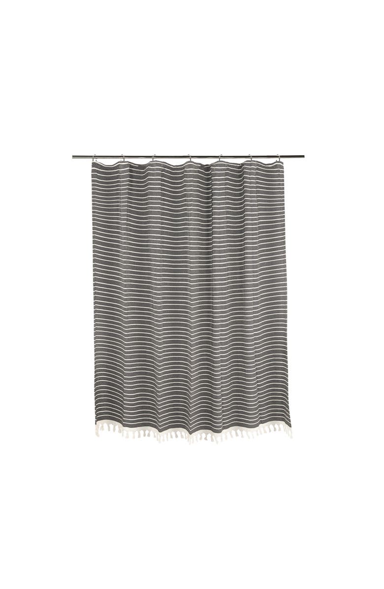 Olive & Linen Cloud Soft Shower Curtain, Alternate, color,