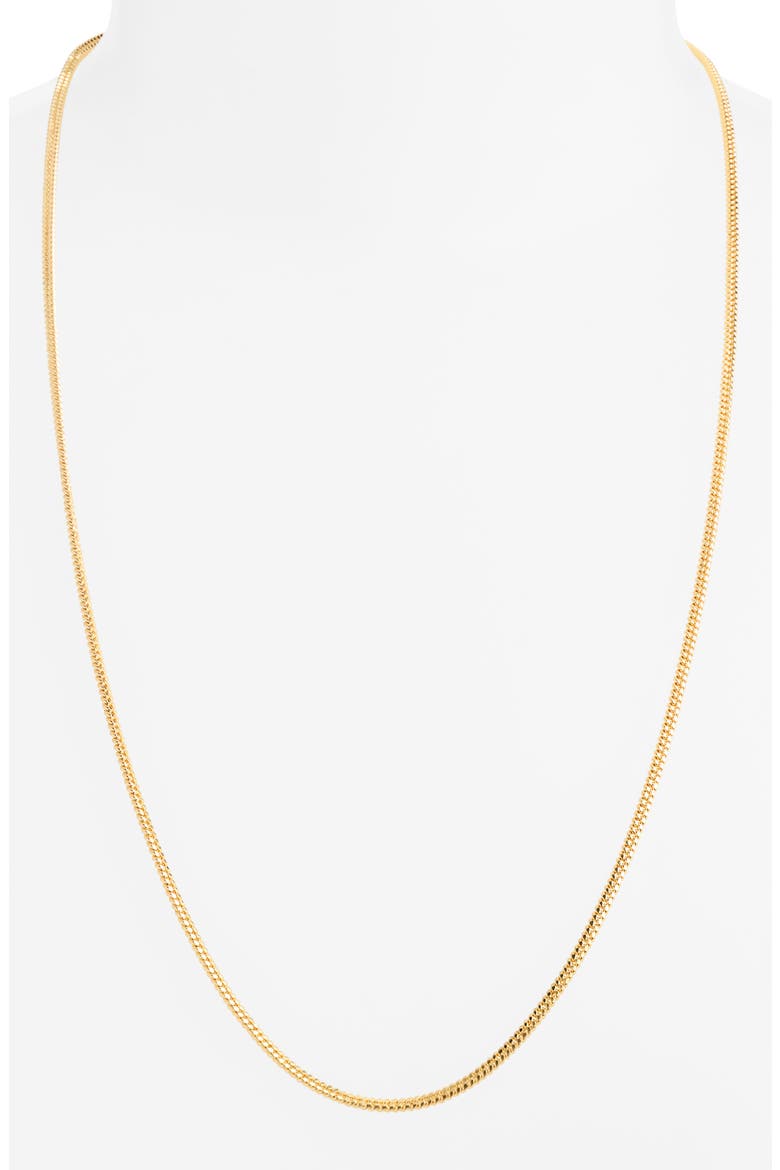 Curb Link Chain Necklace, Alternate, color, GOLD