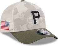 New Era Men's New Era Light Beige/Olive Pittsburgh Pirates 2025 Armed Forces Day 9FORTY M-Crown A-Frame Adjustable Hat