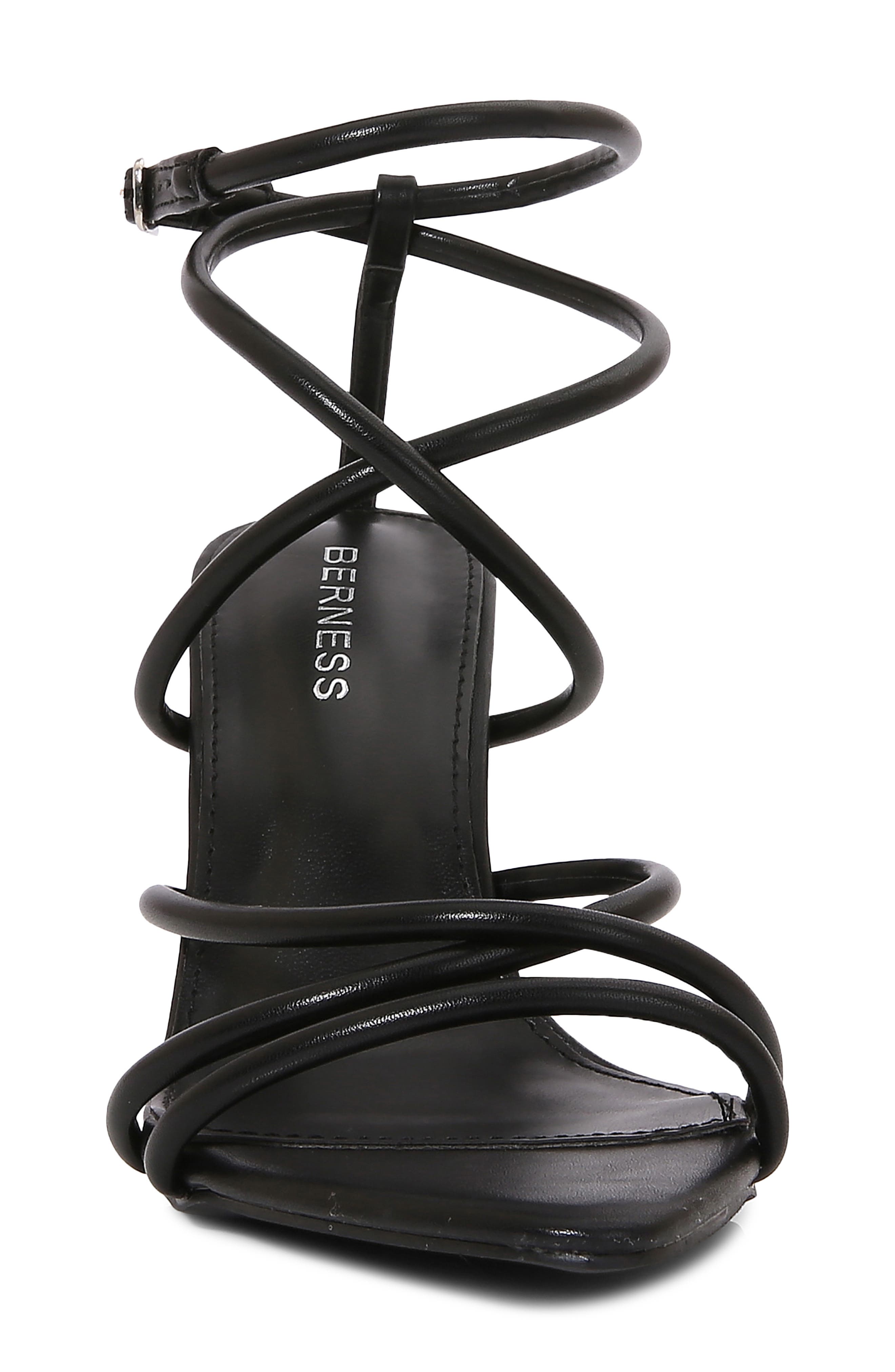 Strappy Stiletto Sandal, Alternate, color, BLACK
