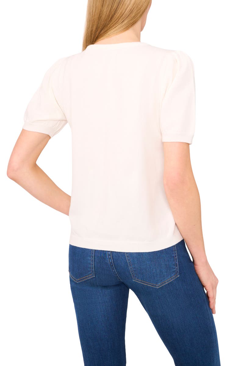 CeCe Bow Trim Sweater, Alternate, color, 