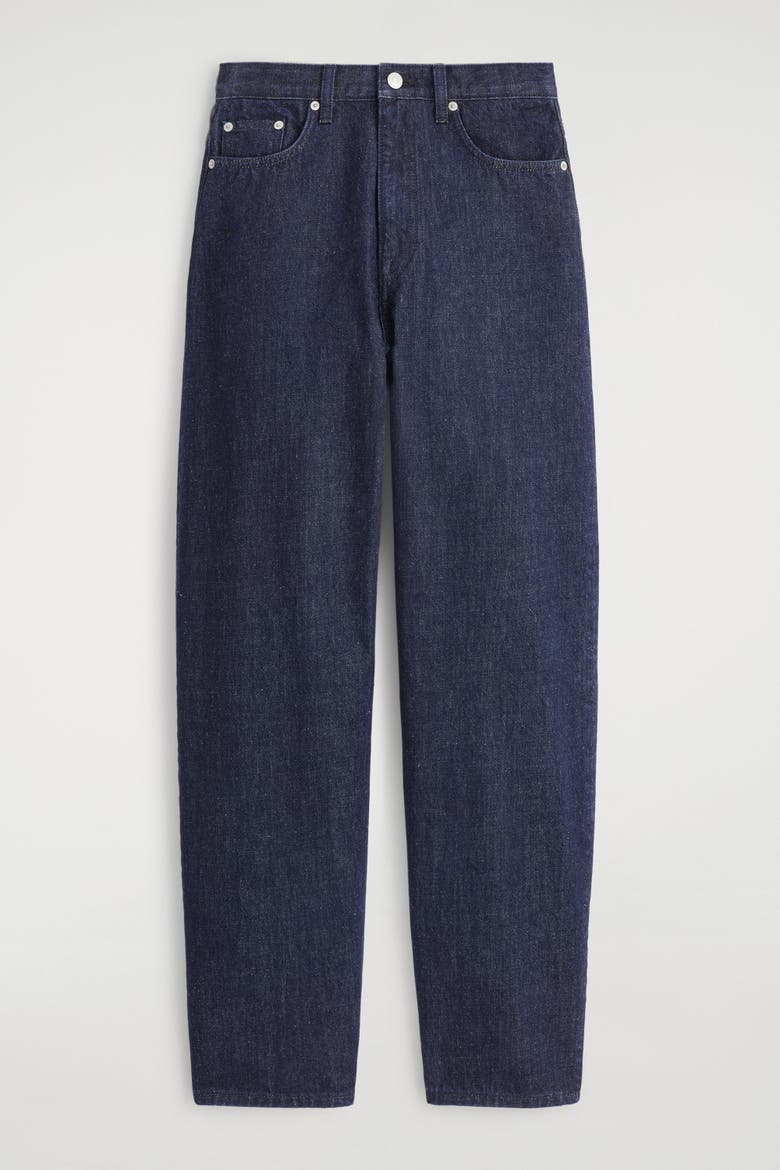 Bay Barrel-Leg Jeans, Alternate, color, DARK BLUE