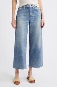 rag & bone rb Miramar Andi Wide Leg Cotton Terry Pants