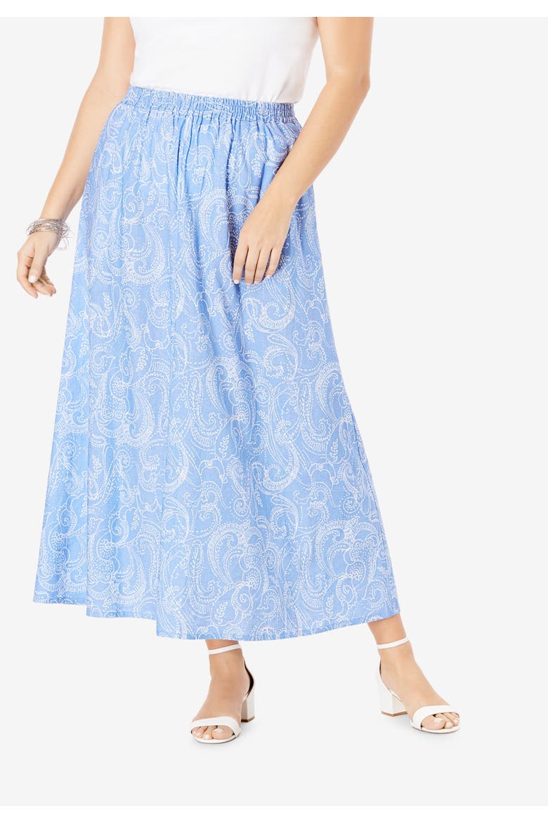 Linen Maxi Skirt, Alternate, color, NEW KHAKI