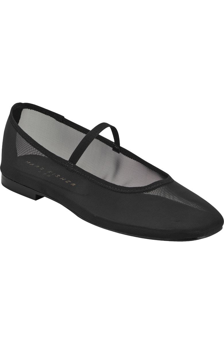 Marc Fisher LTD Ureka Mesh Ballet Flat, Main, color, Black