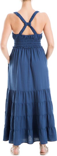 Crossback Tiered Maxi Dress