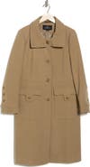 Andrew Marc Almedia Wool Blend Twill Coat