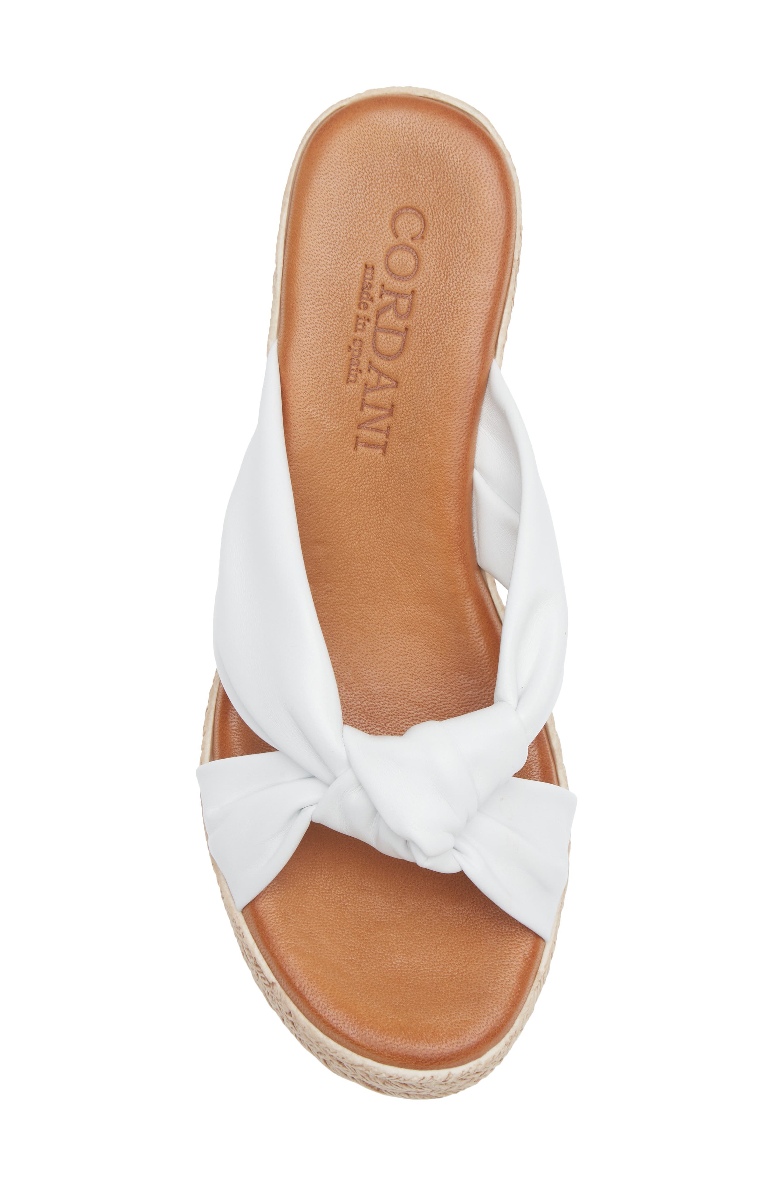 Brenda Platform Espadrille Sandal, Alternate, color, WHITE LEATHER