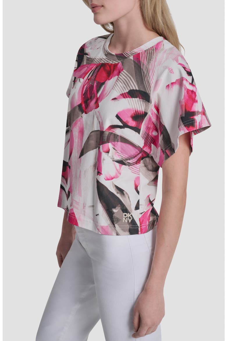 Print Tee Shirt, Alternate, color, SPRING WISPS