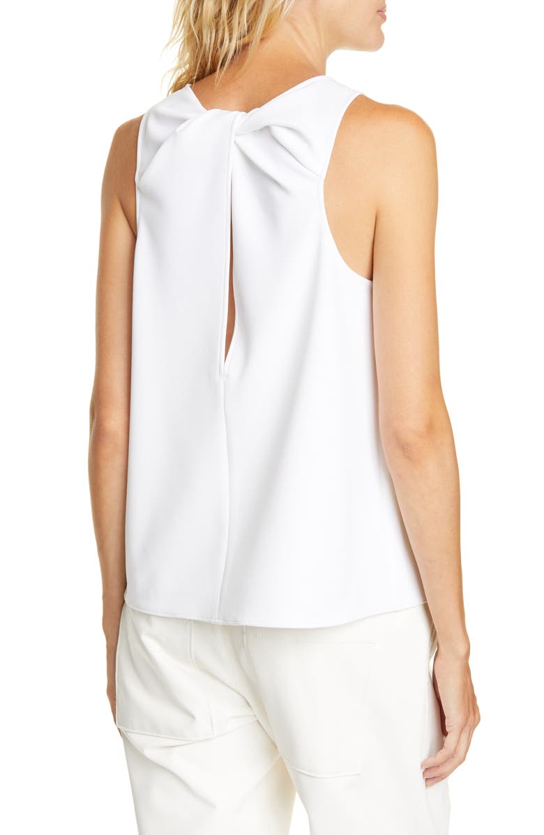 Tibi Twist Back Crepe Tank, Alternate, color,