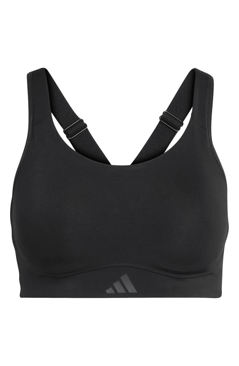 adidas Optime Workout High Support Sports Bra, Alternate, color, Black