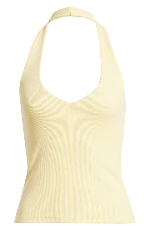 Deep V-Neck Halter Top