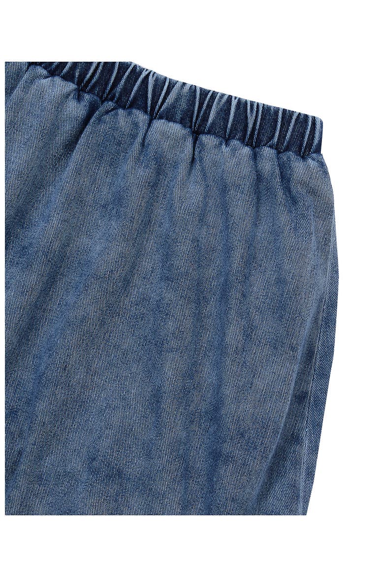 Girls Denim Bubble Skort, Alternate, color, Medium Stone Wash