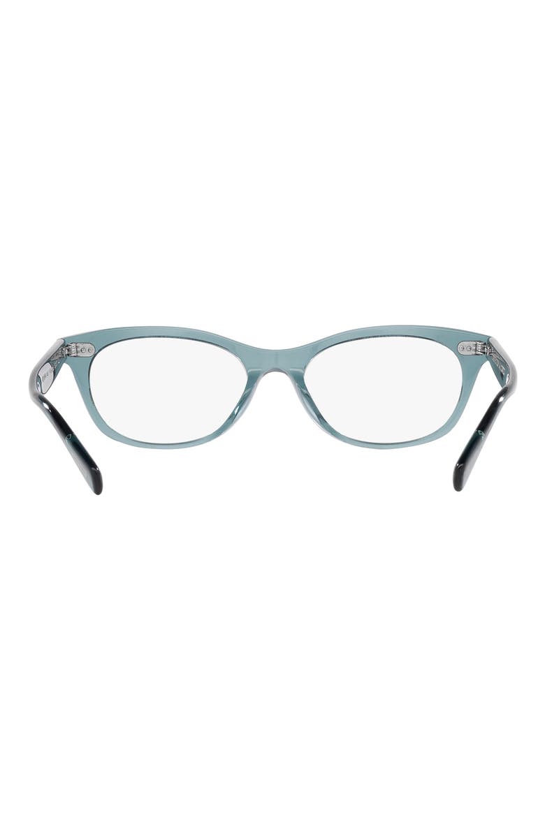 Dezerai 51mm Oval Optical Glasses, Alternate, color, DARK BLUE
