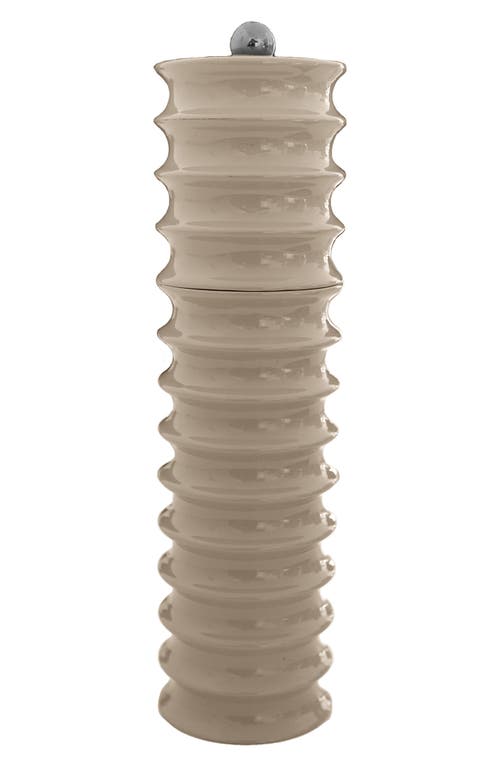 Addison Ross London Twister Lacquer Wood Mill In Cappuccino