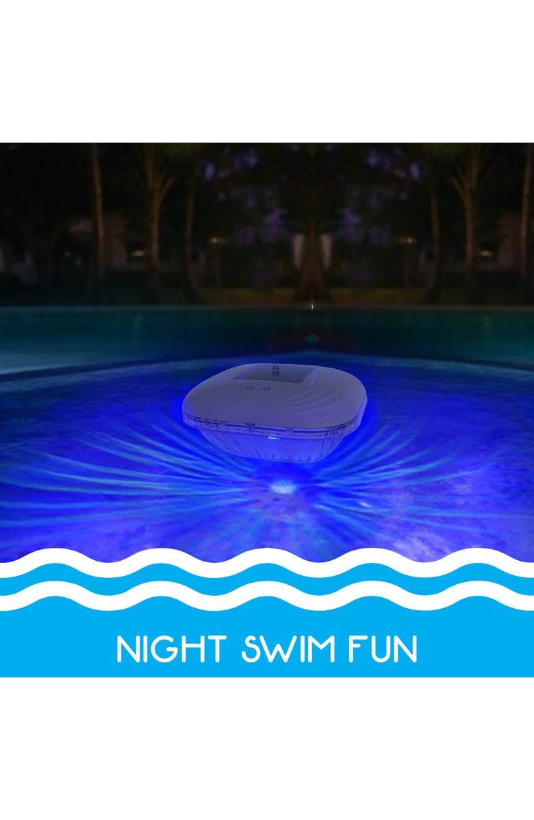 RIPPLE Solar Powered Color Changing Floating Pool Lights, Alternate, color, Multicolored