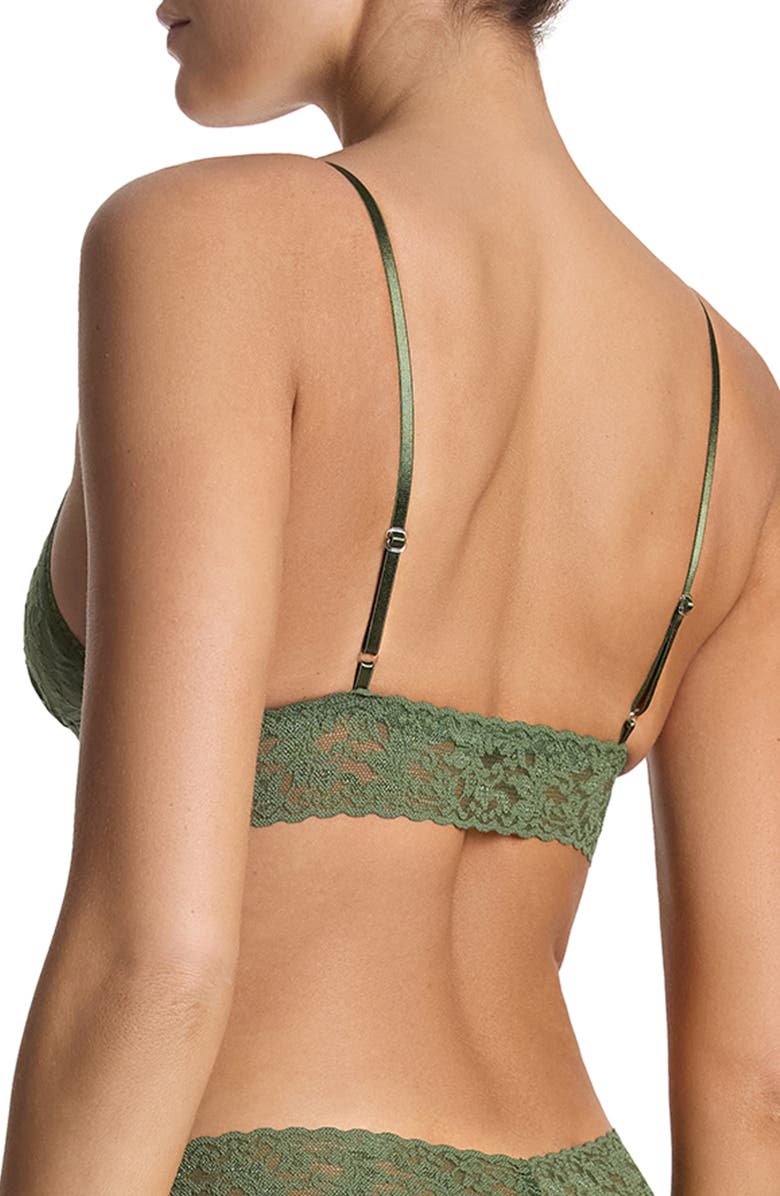 Hanky Panky Signature Lace Padded Bralette, Alternate, color, Herb Green