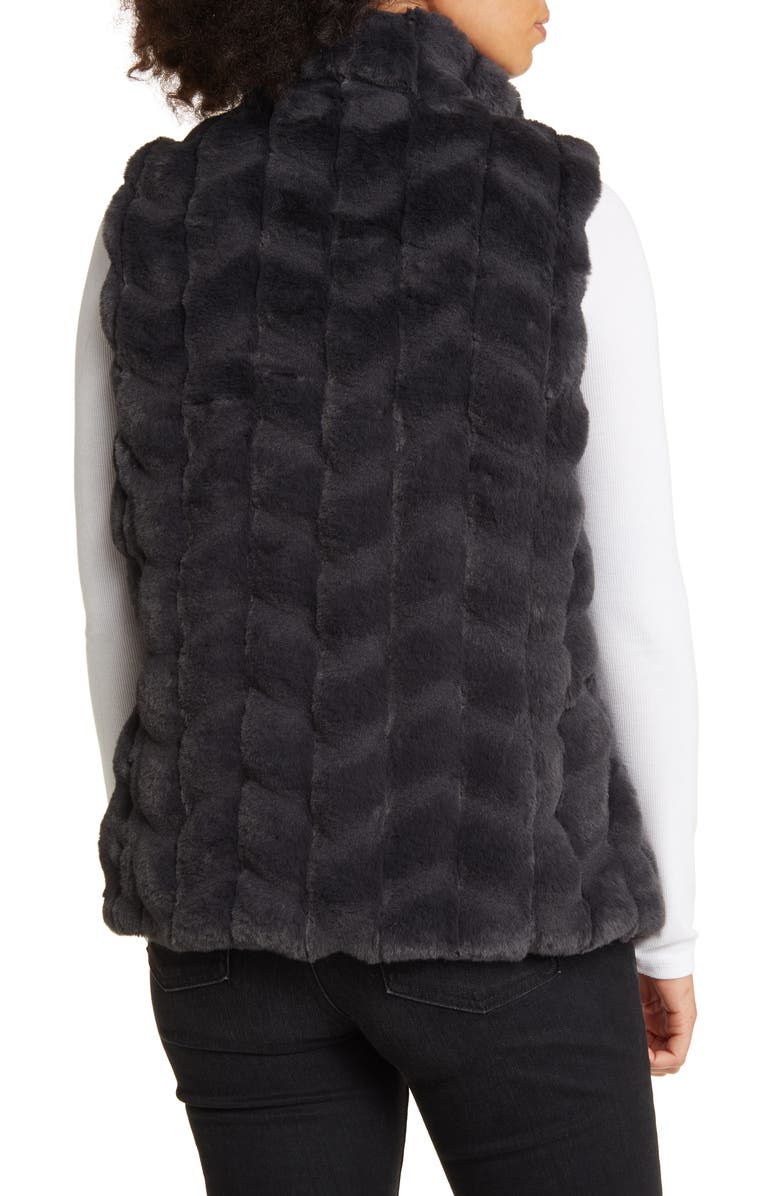 Via Spiga Reversible Faux Fur Vest, Alternate, color, 