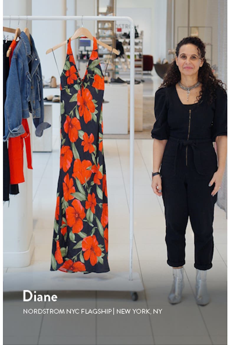Mati Floral Halter Maxi Dress video