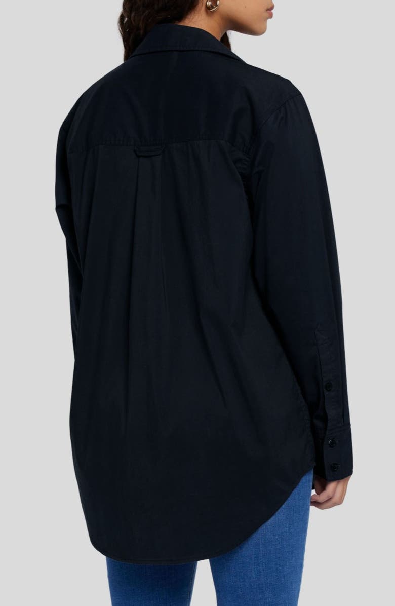 Seven Everyday Button Down Shirt, Alternate, color, Black