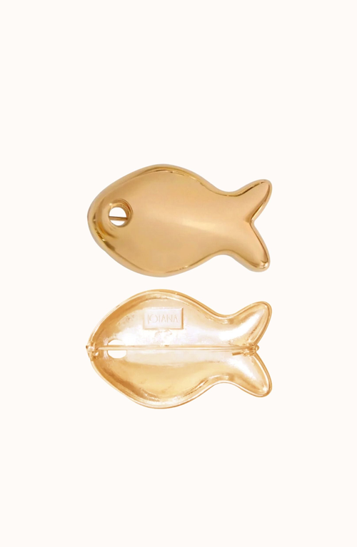 Joiana Jewelry Fishie Brooch In Gold