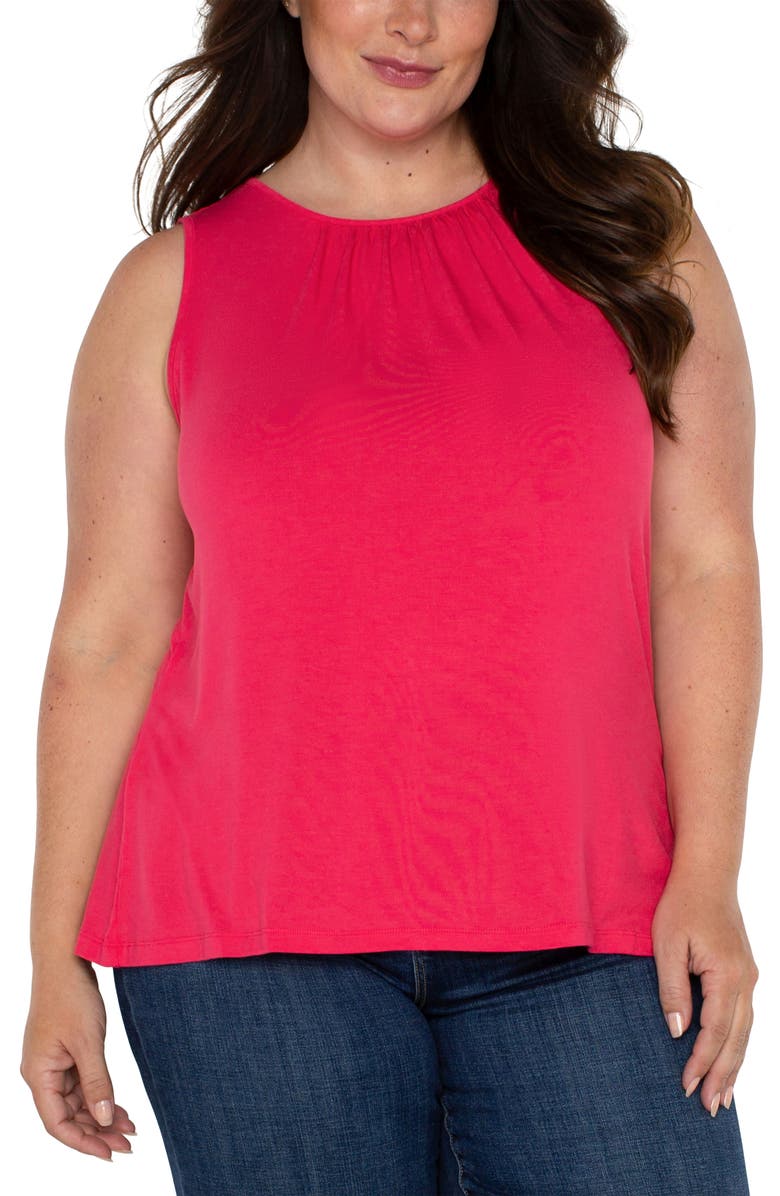 Liverpool Los Angeles Sleeveless Top, Main, color, Pink Punch
