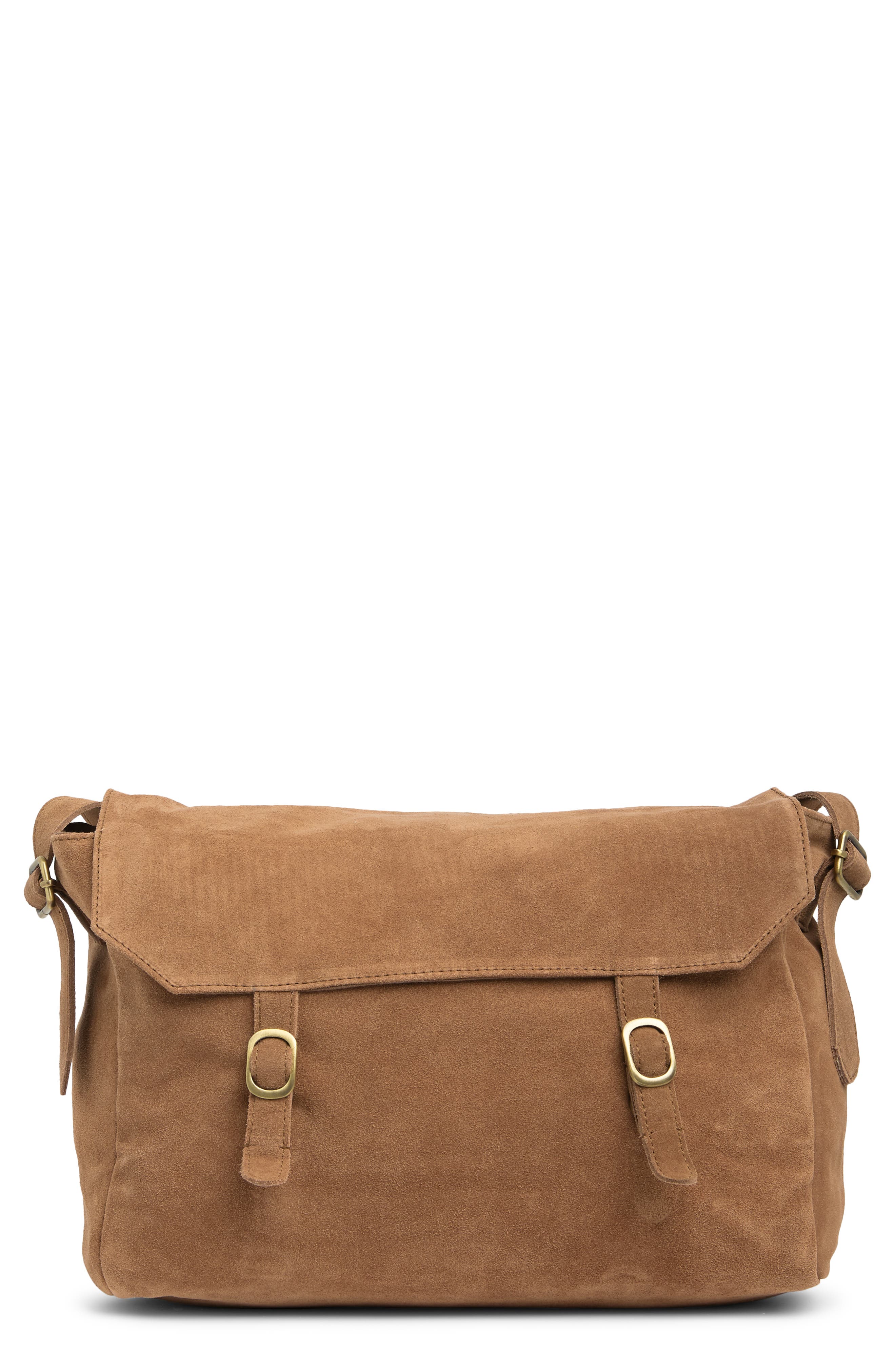 Urban Outfitters Zahara Suede Messenger Bag, Main, color, 