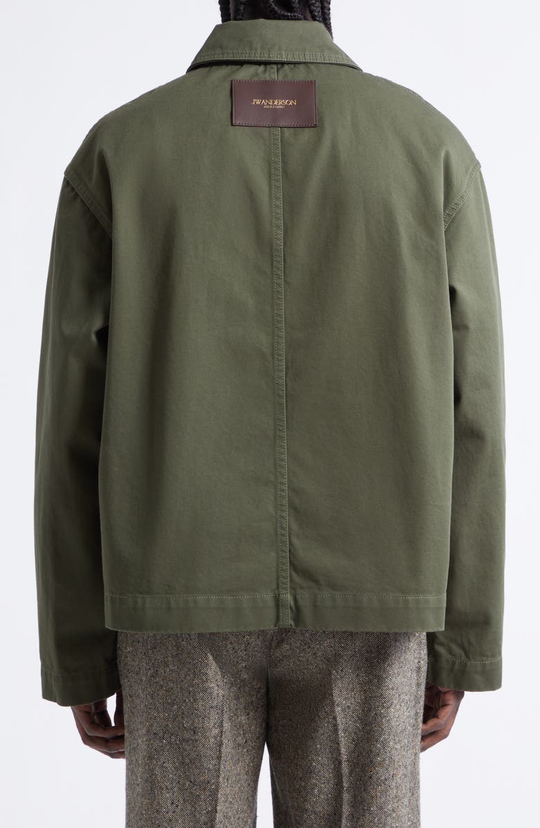 JW Anderson Anchor Patch Pocket Chore Jacket, Alternate, color, Washed Green