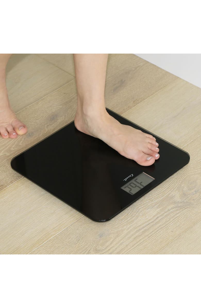 ESCALI Slim Glass Bathroom Scale, Alternate, color, Black