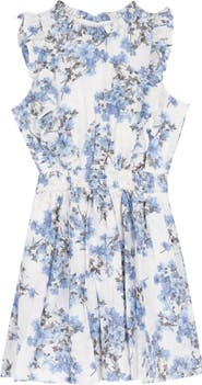 Rare Editions Kids' Floral Dobby Dress