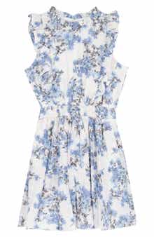 Rare Editions Kids' Floral Dobby Dress