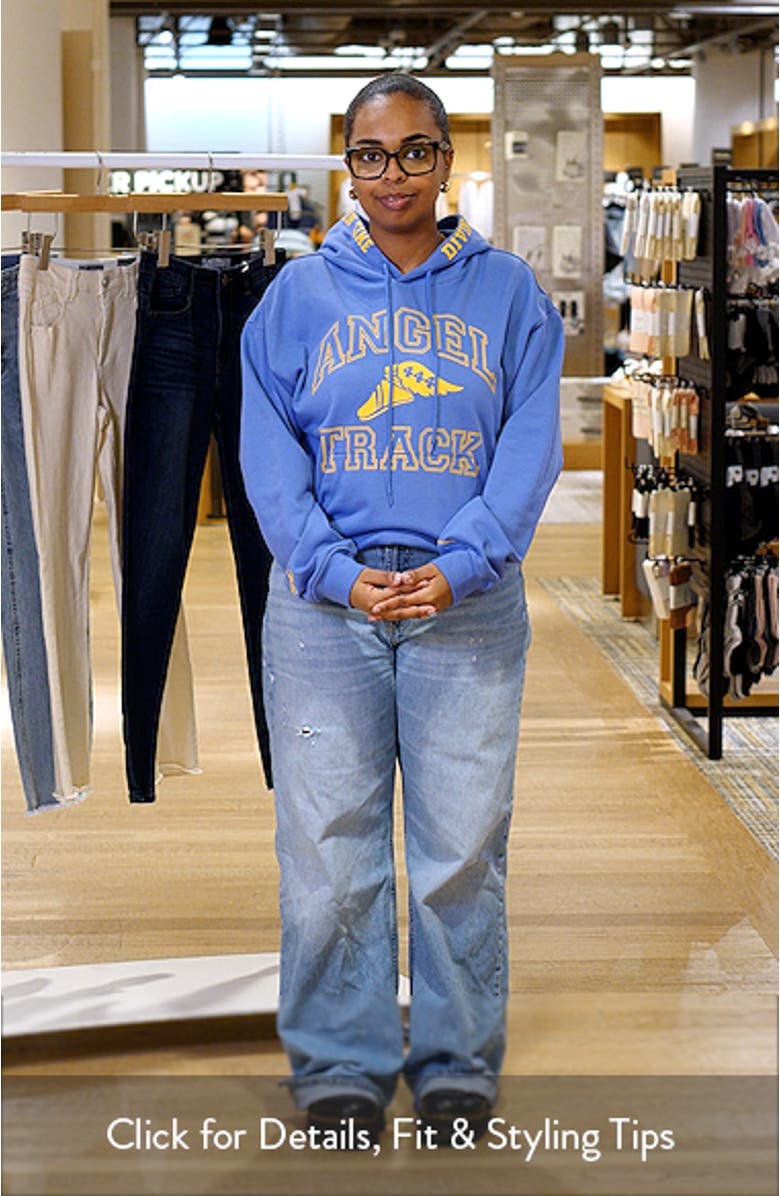 Angel Track Graphic Hoodie, sales video thumbnail