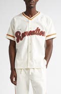 Bode Baseball Button-Up Shirt