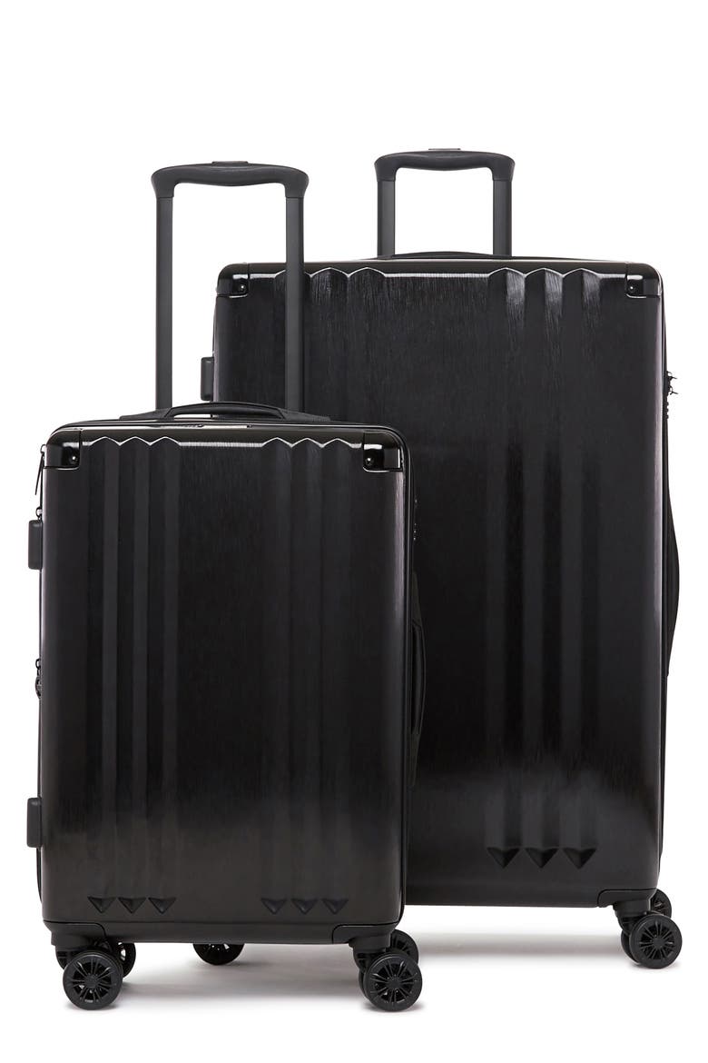 Ambeur 2-Piece Spinner Luggage Set, Main, color, BLACK