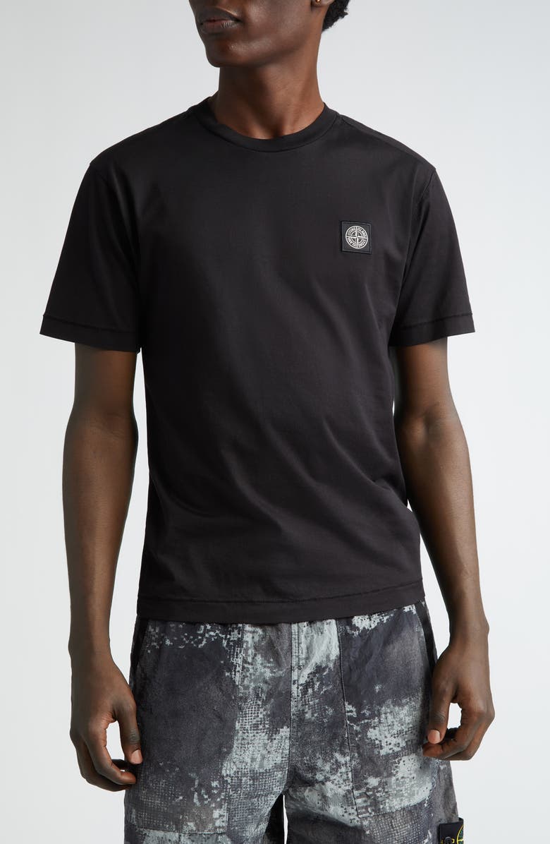 Stone Island Logo Patch T-Shirt, Main, color, 