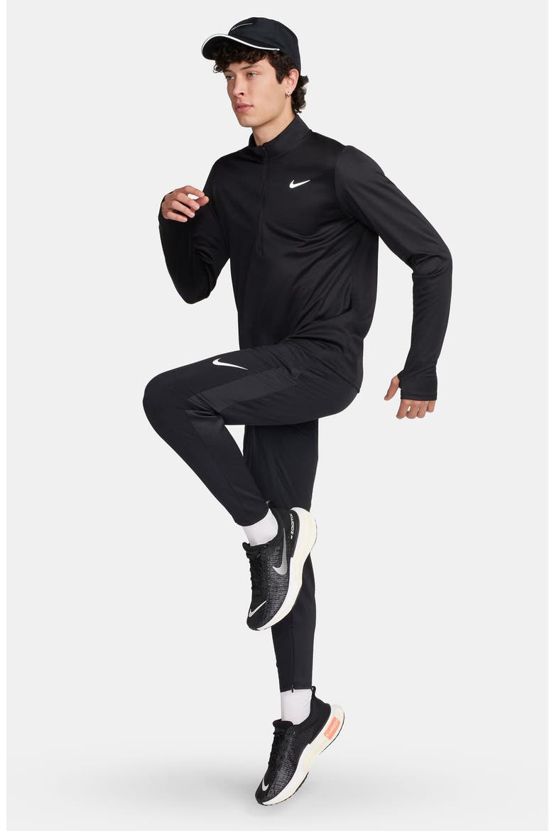 Dri-FIT Half Zip Running Top, Alternate, color, BLACK/ REFLECTIVE SILVER