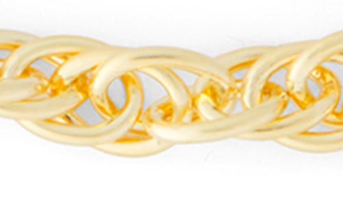 Fuzion Creations Rope Chain Bracelet In Yellow