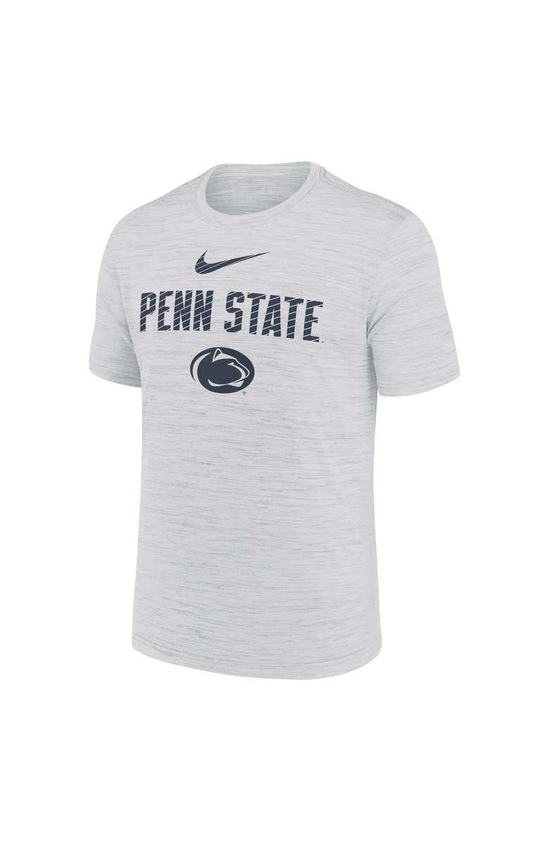 Nike Men's Nike White Penn State Nittany Lions Campus Slant Velocity Performance T-Shirt, Alternate, color, Gray