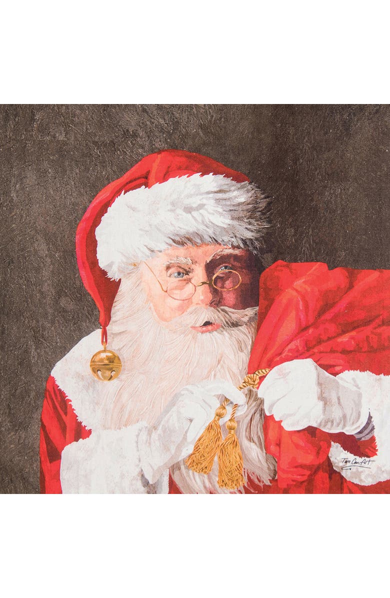 C&F Home 27" x 18" Printed Santa Claus & Toys Christmas Holiday Machine Washable Cotton Kitchen Dish Towel Decor Decoration, Alternate, color, Red