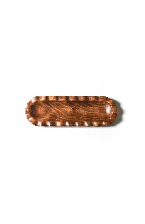 Fundamental Wood Ruffle Skinny Tray