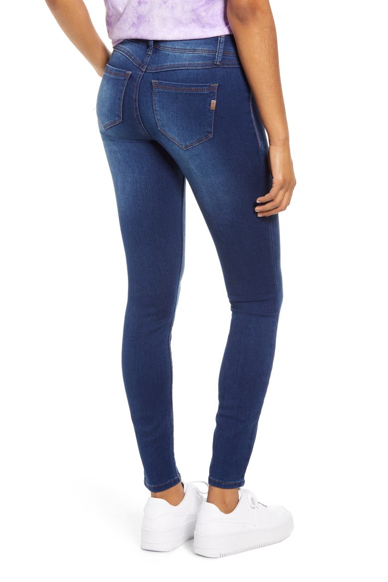 Butter Low Rise Skinny Jeans, Alternate, color, ZIGGY MED WASH