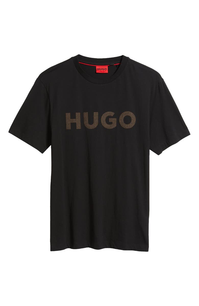HUGO Dulivio Herringbone Logo Graphic T-Shirt, Alternate, color, 