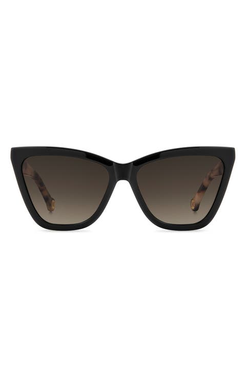 59mm Gradient Cat Eye Sunglasses