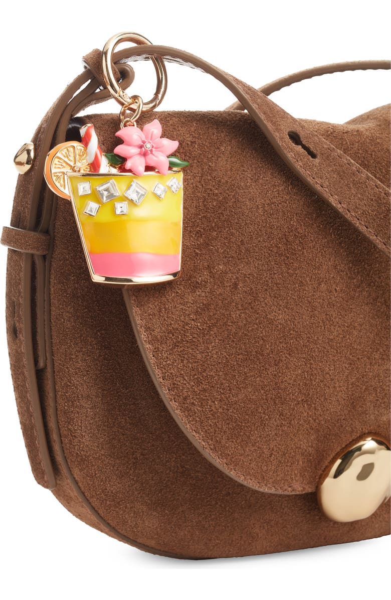 Chelsea28 Mai Tai Bag Charm, Alternate, color, Orange Multi- Gold