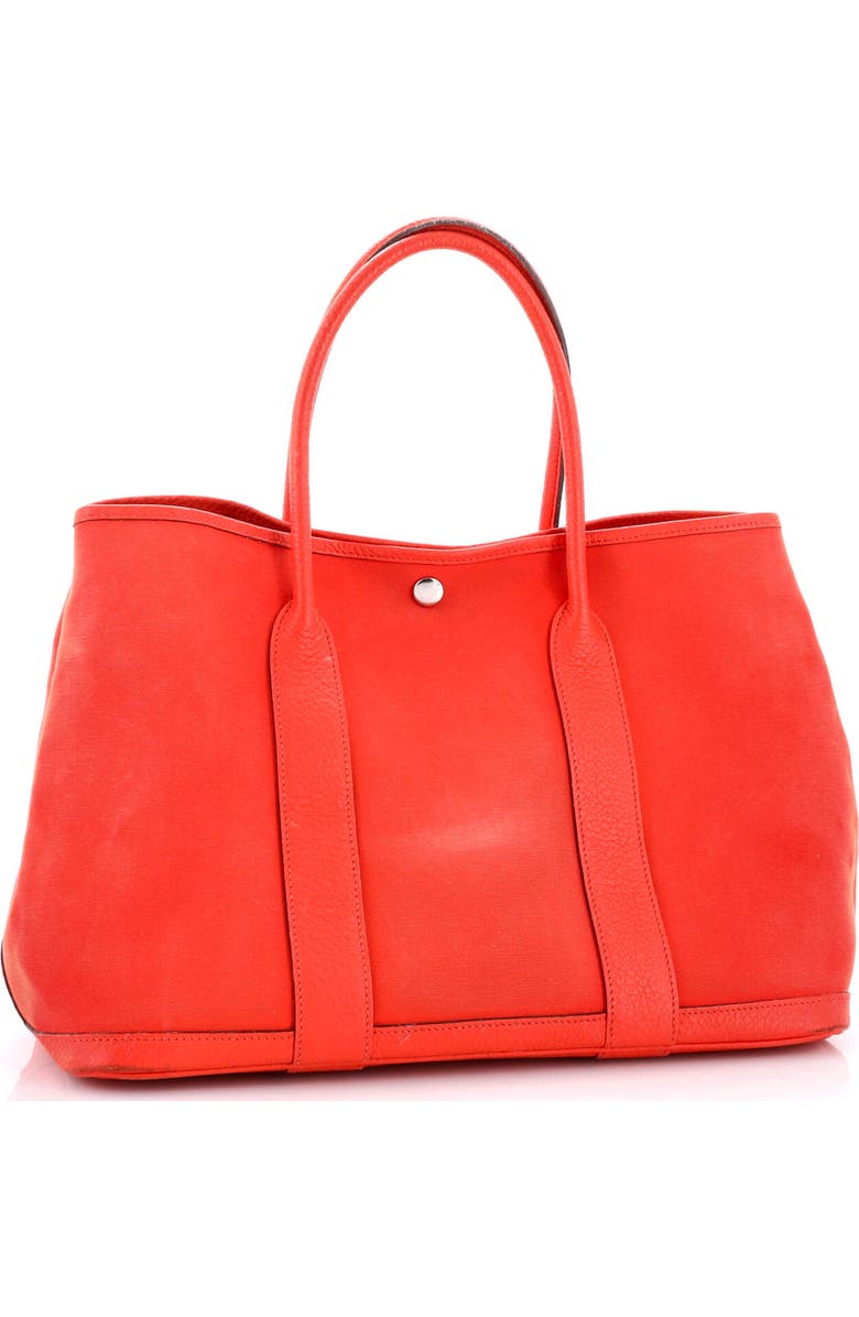 Pre-Owned Hermes Garden Party Tote Toile and Leather 36, Alternate, color, Orange Poppy