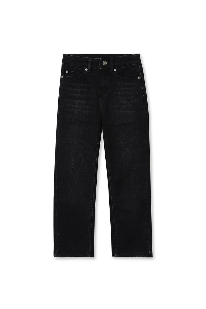 Boys 5 Pocket Iron Knee Lined Jeans, Main, color, Black Wash