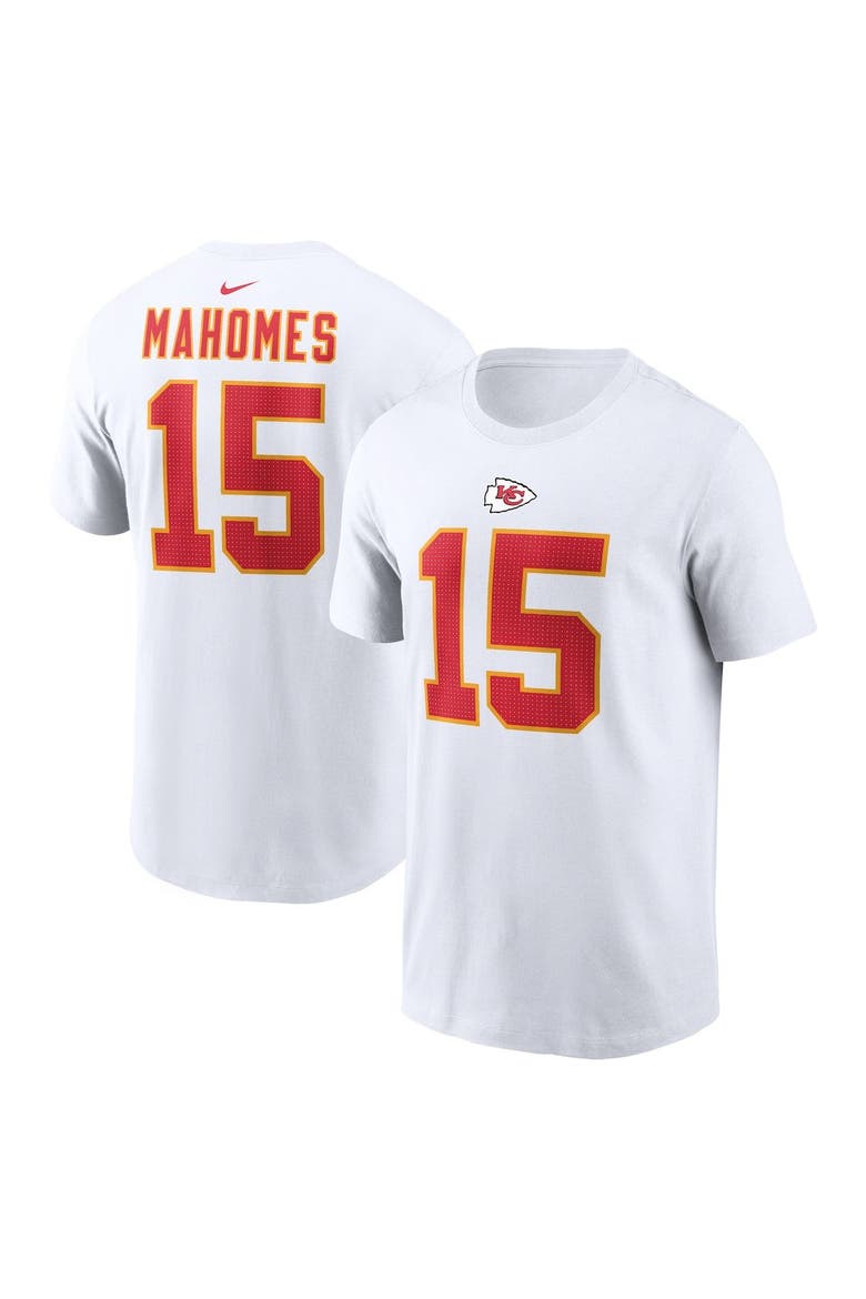 Men's Nike Patrick Mahomes  White Kansas City Chiefs  Player Name & Number T-Shirt, Main, color, White