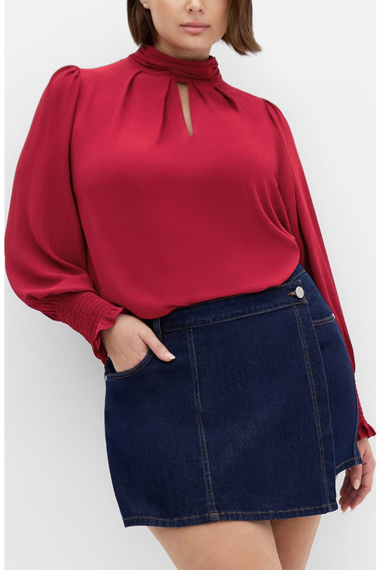 Iris Keyhole Top, Main, color, RUBY
